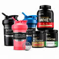Pre-entreno + Creatina + 3 Shakers profesionales